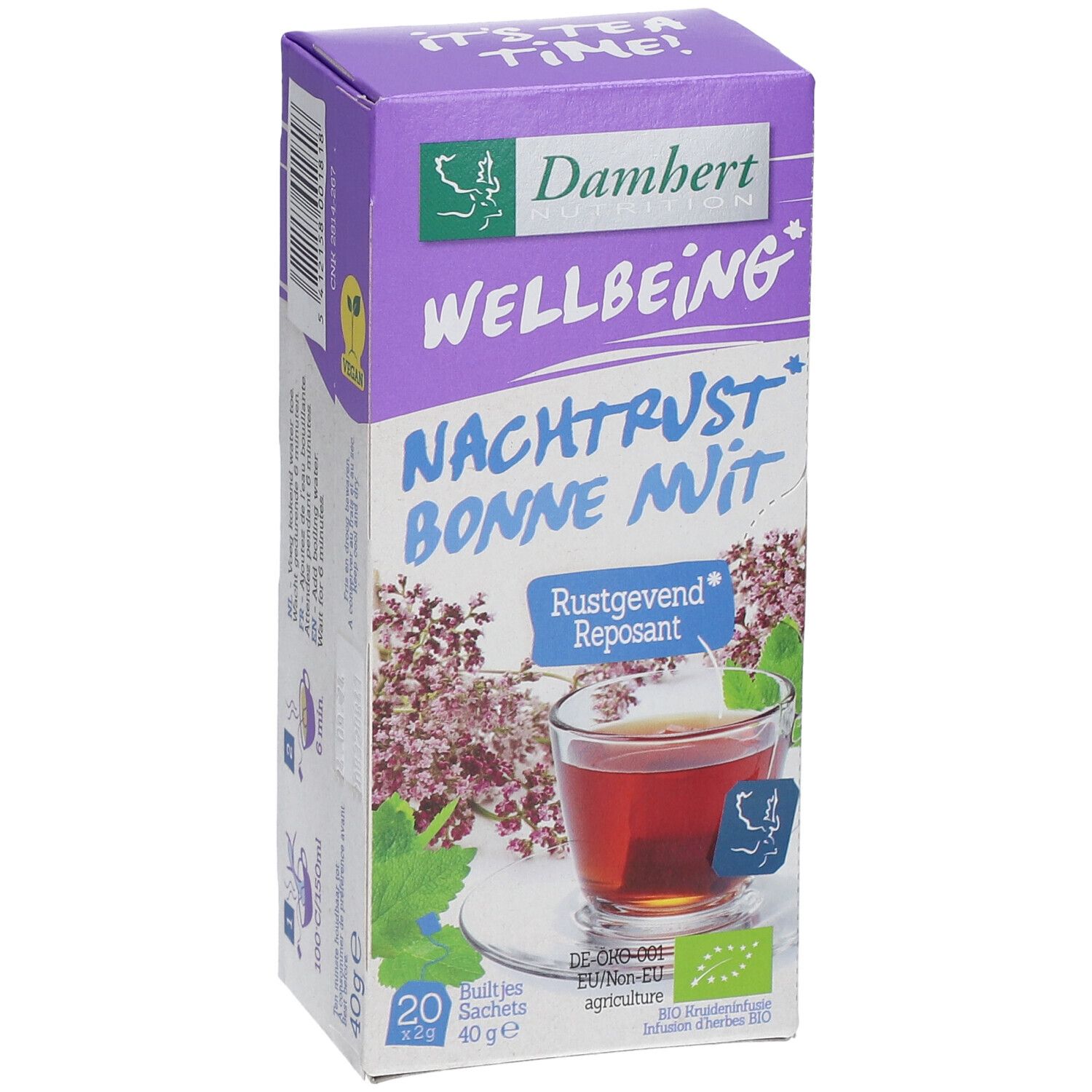 Damhert WELLBEING Gute Nacht Schlaf Tee