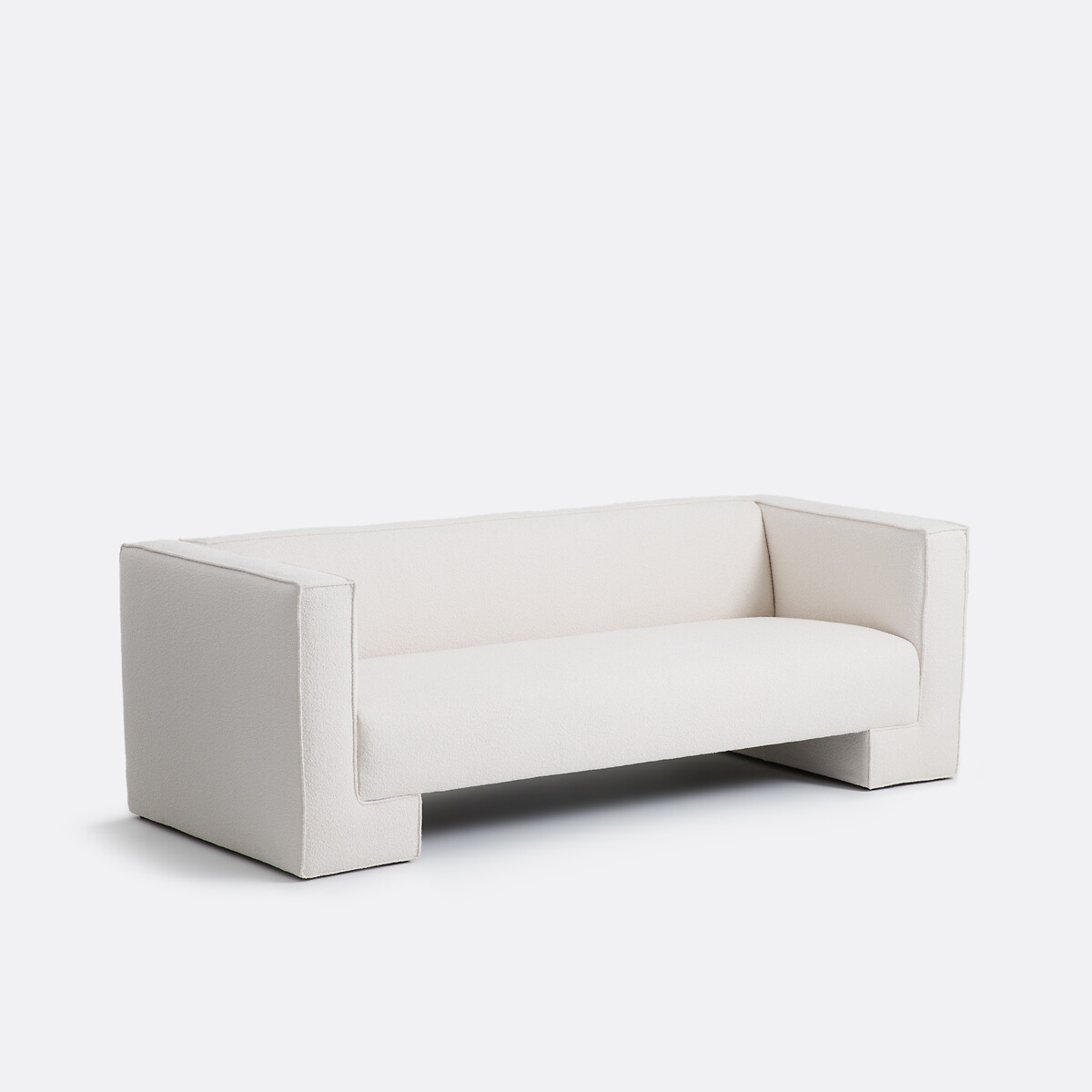 LA REDOUTE INTERIEURS<br>Sofá de 3 lugares, bouclette fino, Capu