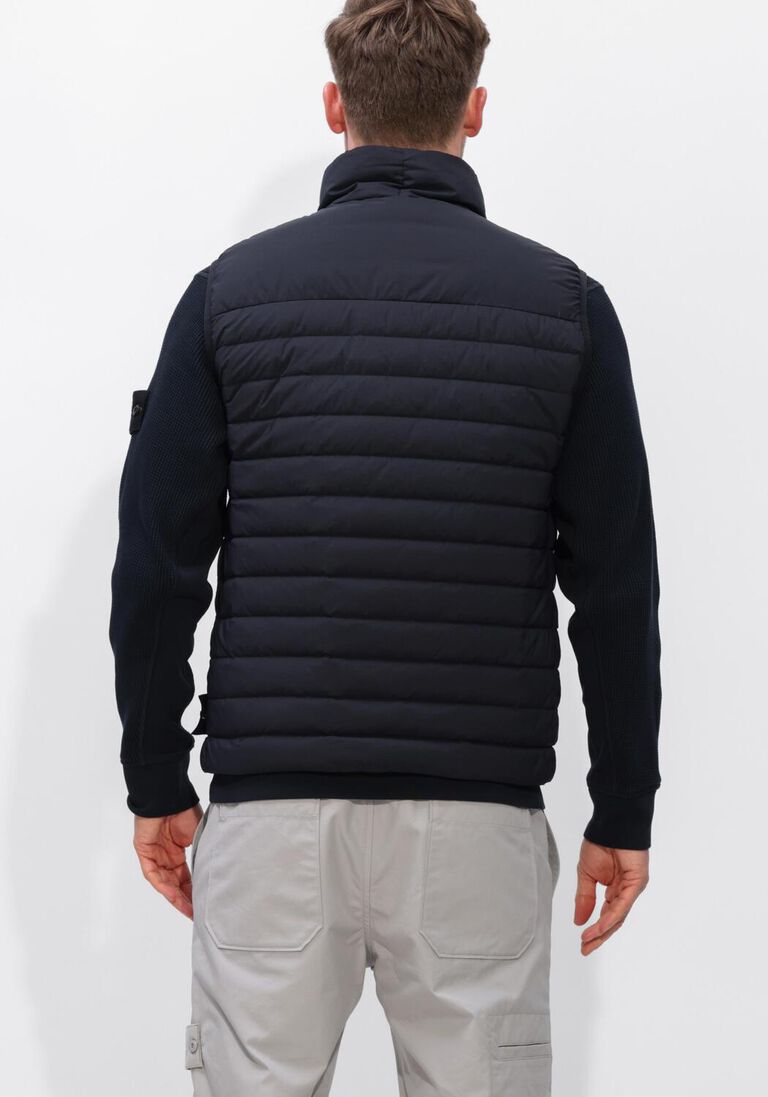 donkerblauwe stone island bodywarmer vest s0183