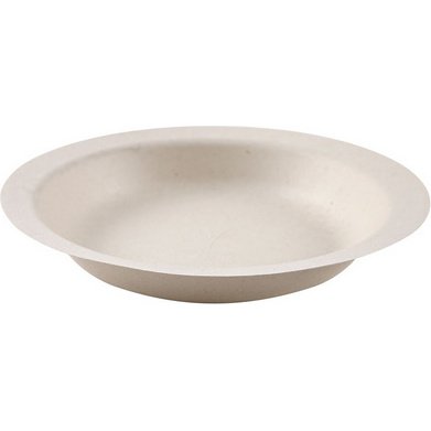Coupelle en canne à sucre, rond, 400 ml, naturel