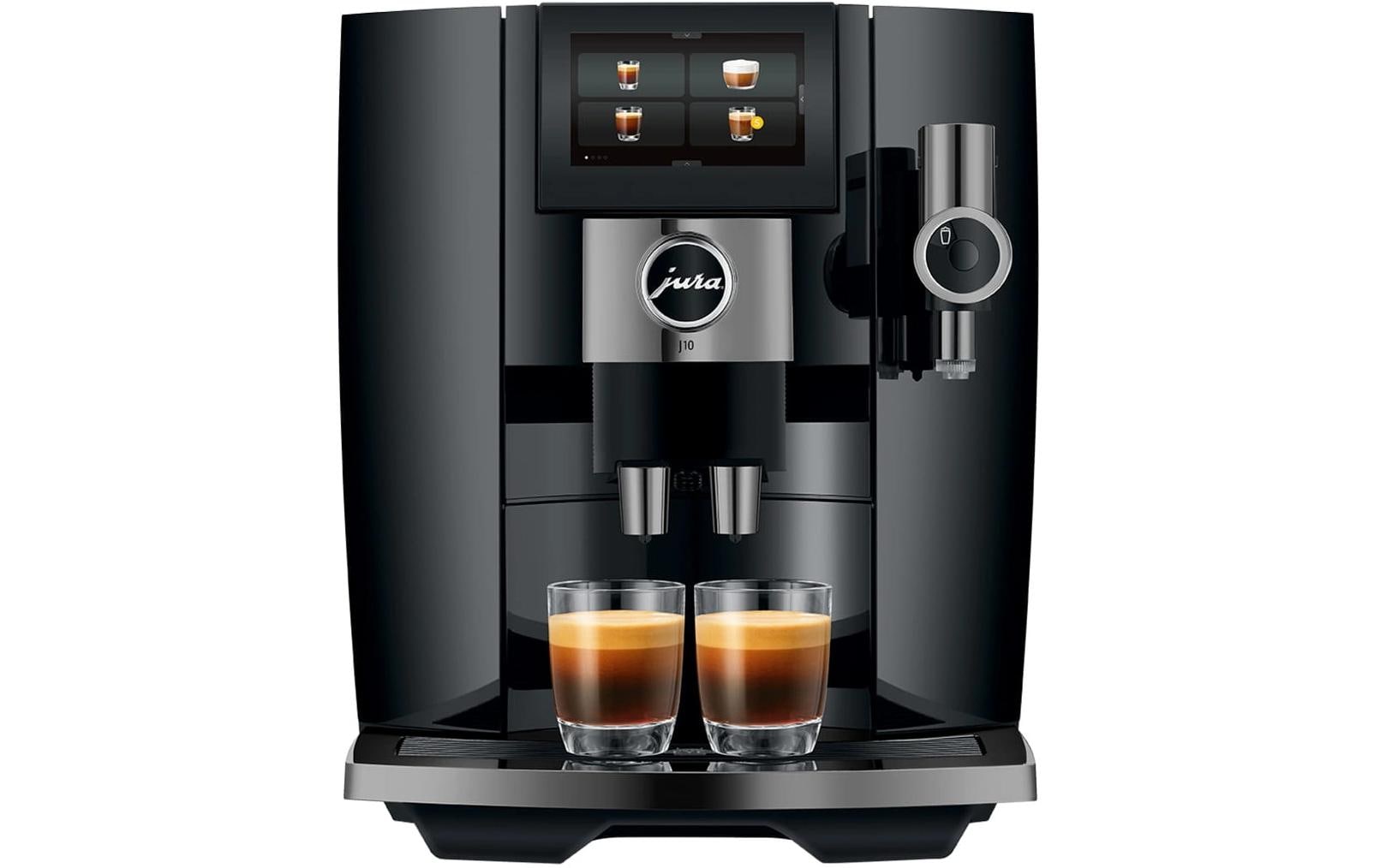 Kaffeevollautomat J10 Piano Schwarz<br>Vollautomatische Kaffeemaschine