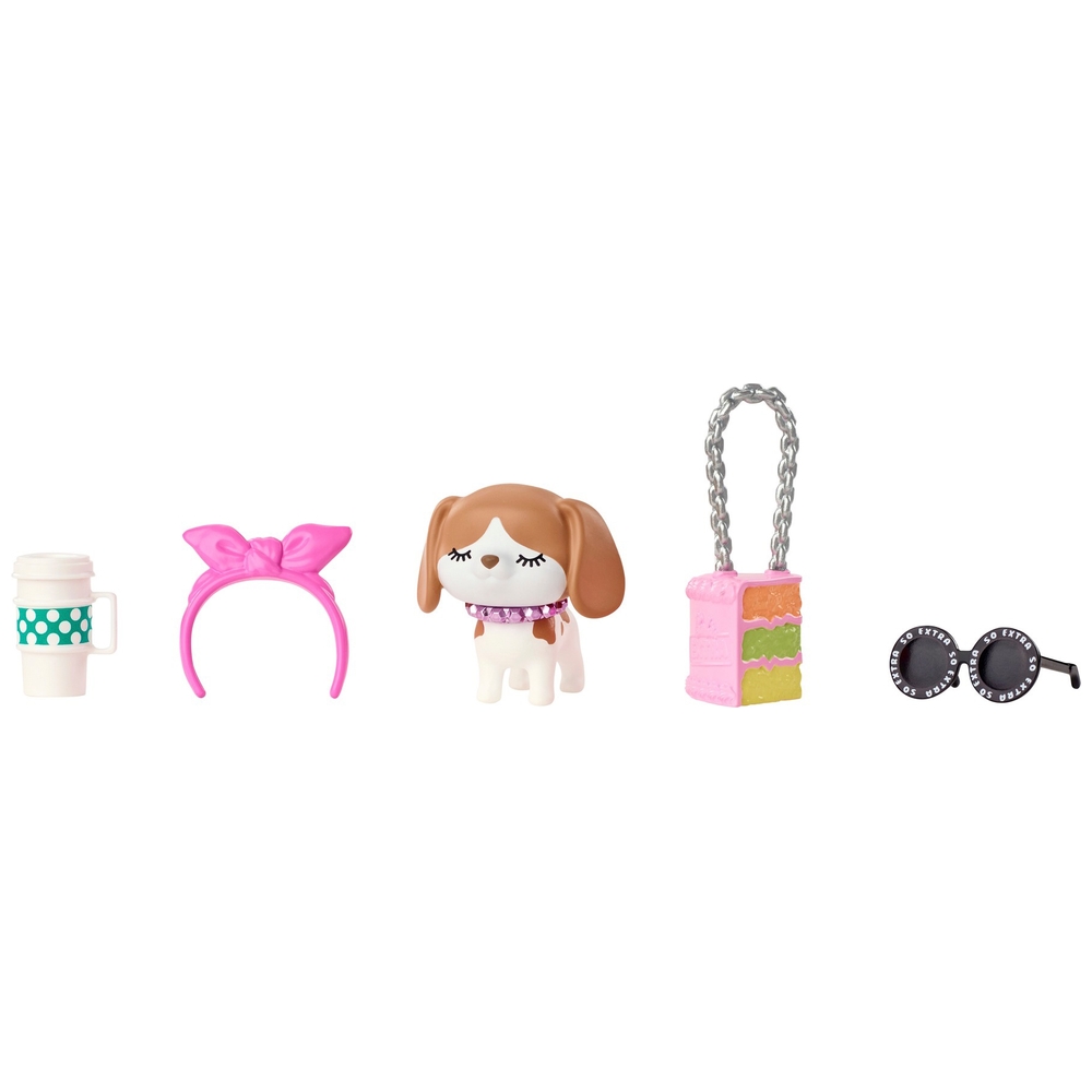 Barbie Extra Puppe 43 cm, blaues Leopardenmuster-Outfit