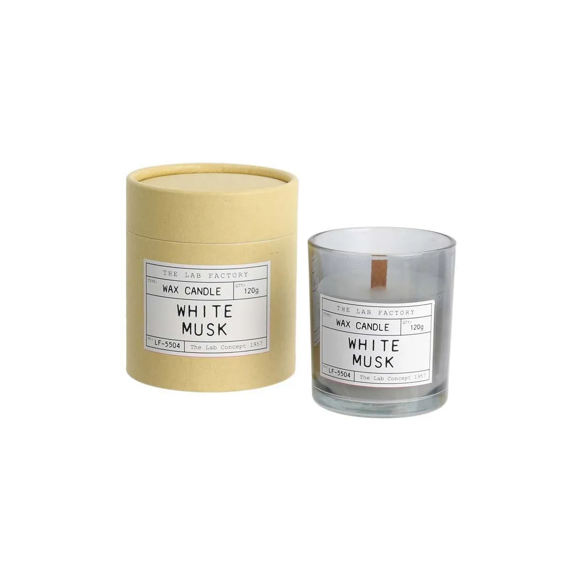 The Candle Factory Bougie mèche en bois (4 unités)