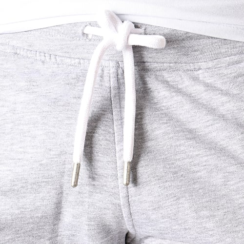 Short Jogging Logo Gris Chiné