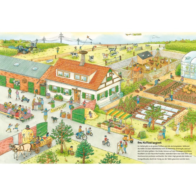 Duden - Traktor, Kühe & Bauernhof - Das große Wimmelbuch vom Landleben