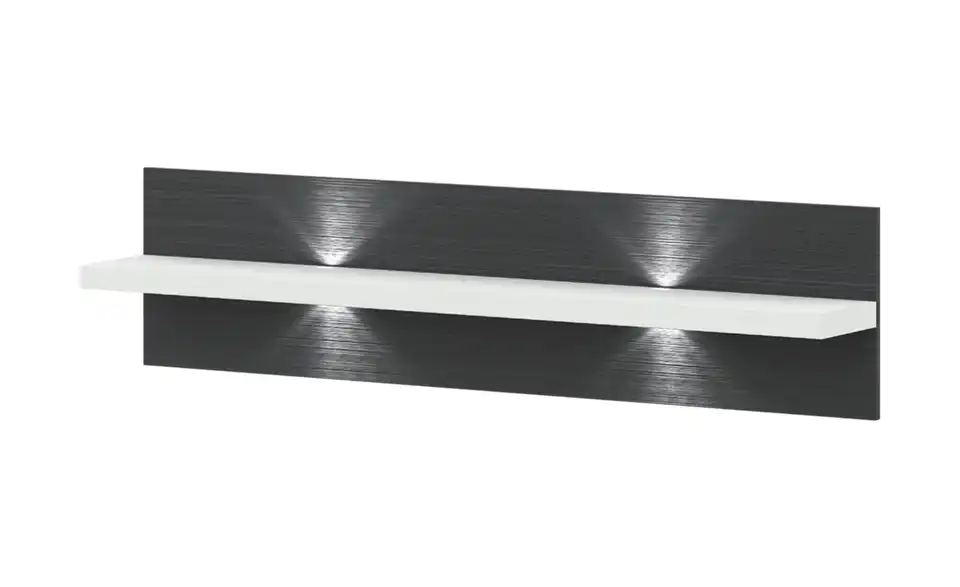 Wandboard Toulon Graphit, Weiß 133 cm