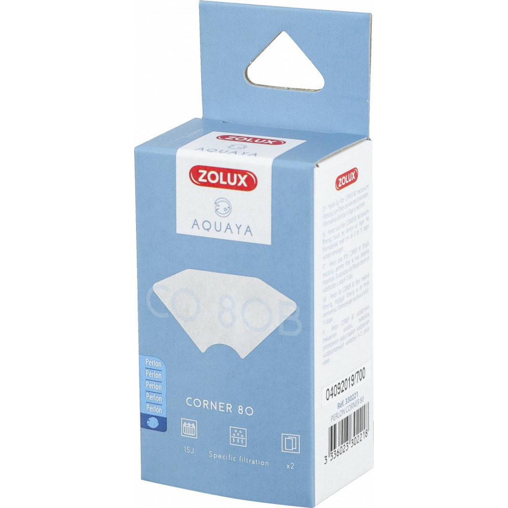 Filtre pour pompe corner 80, filtre co 80 b perlon x 2. Pour aquarium.
