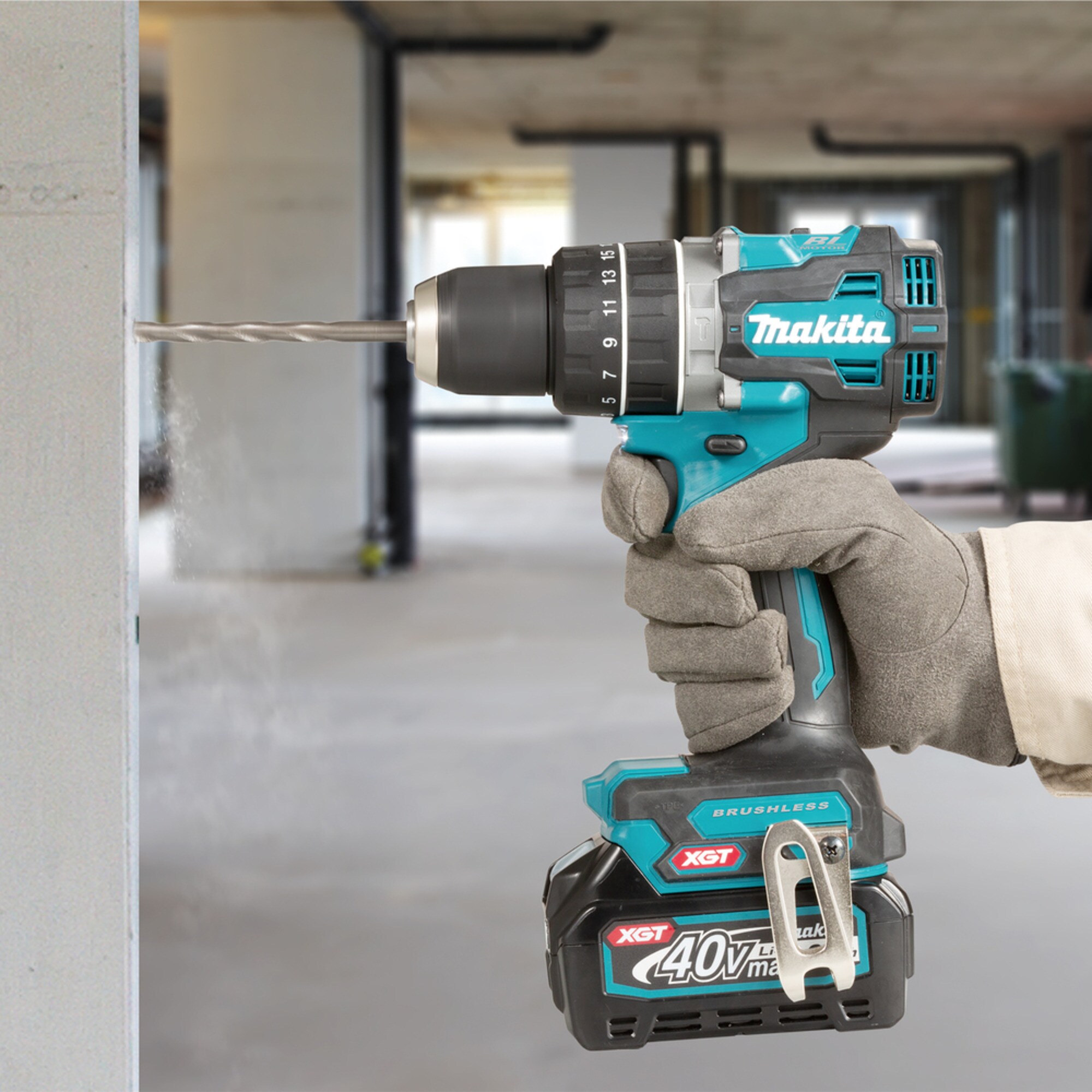 Makita Schlagbohrschrauber Akku-Schlagbohrschrauber HP002GA202 XGT, 40Volt