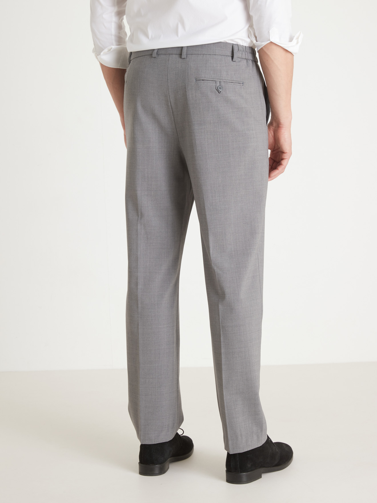 Pantalon ville élastiqué 43% laine