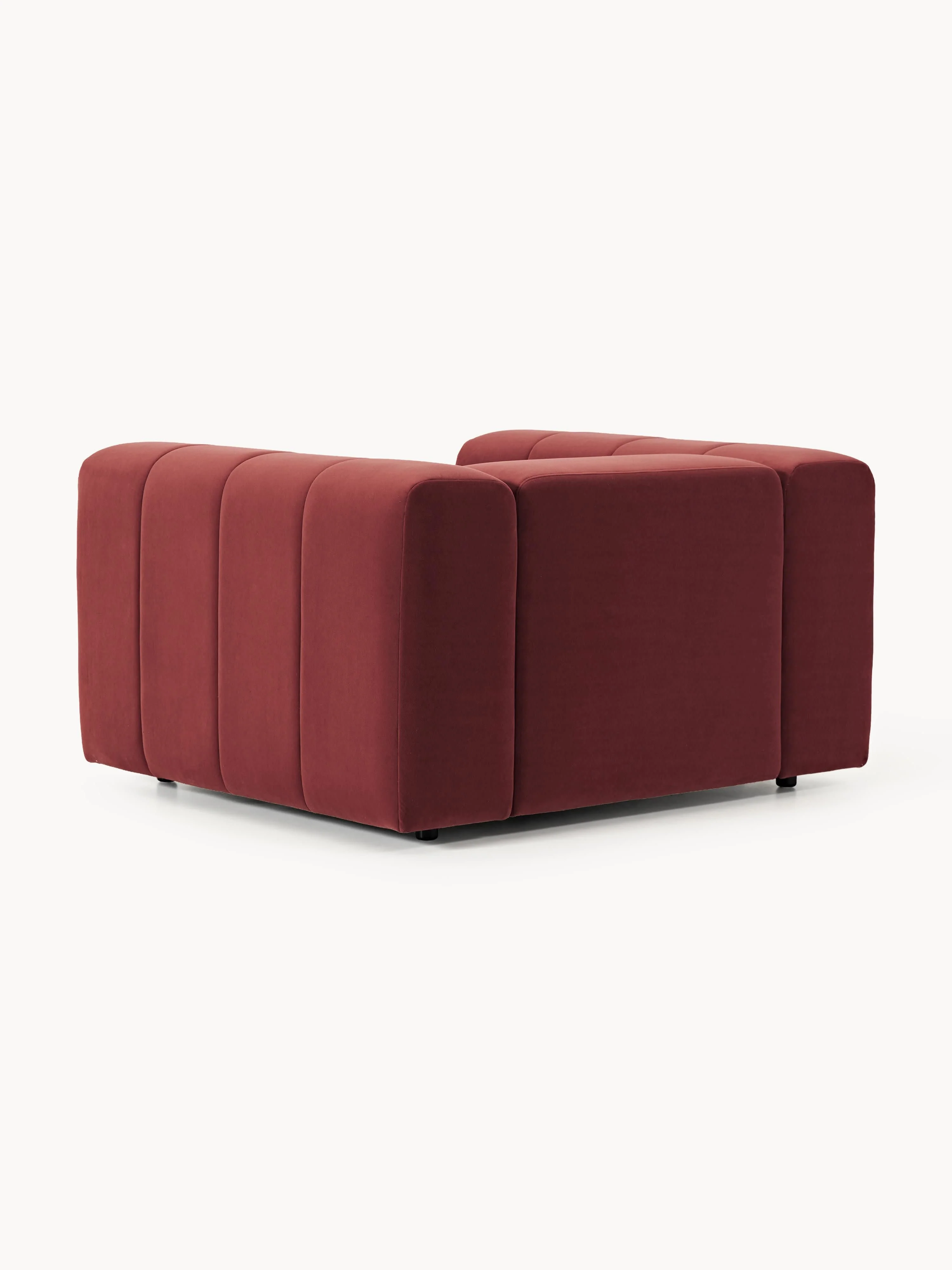Fluwelen loungefauteuil Lena