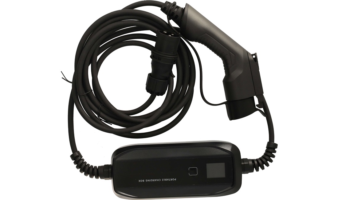 Ladekabel Type 1 - 16A 5m med LCD