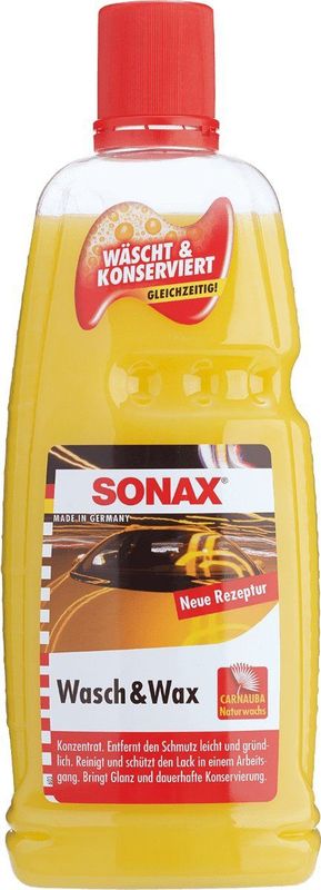 SONAX - Wash & Wax - Autoshampoo - Carnauba - 2-in-1 Concentraat