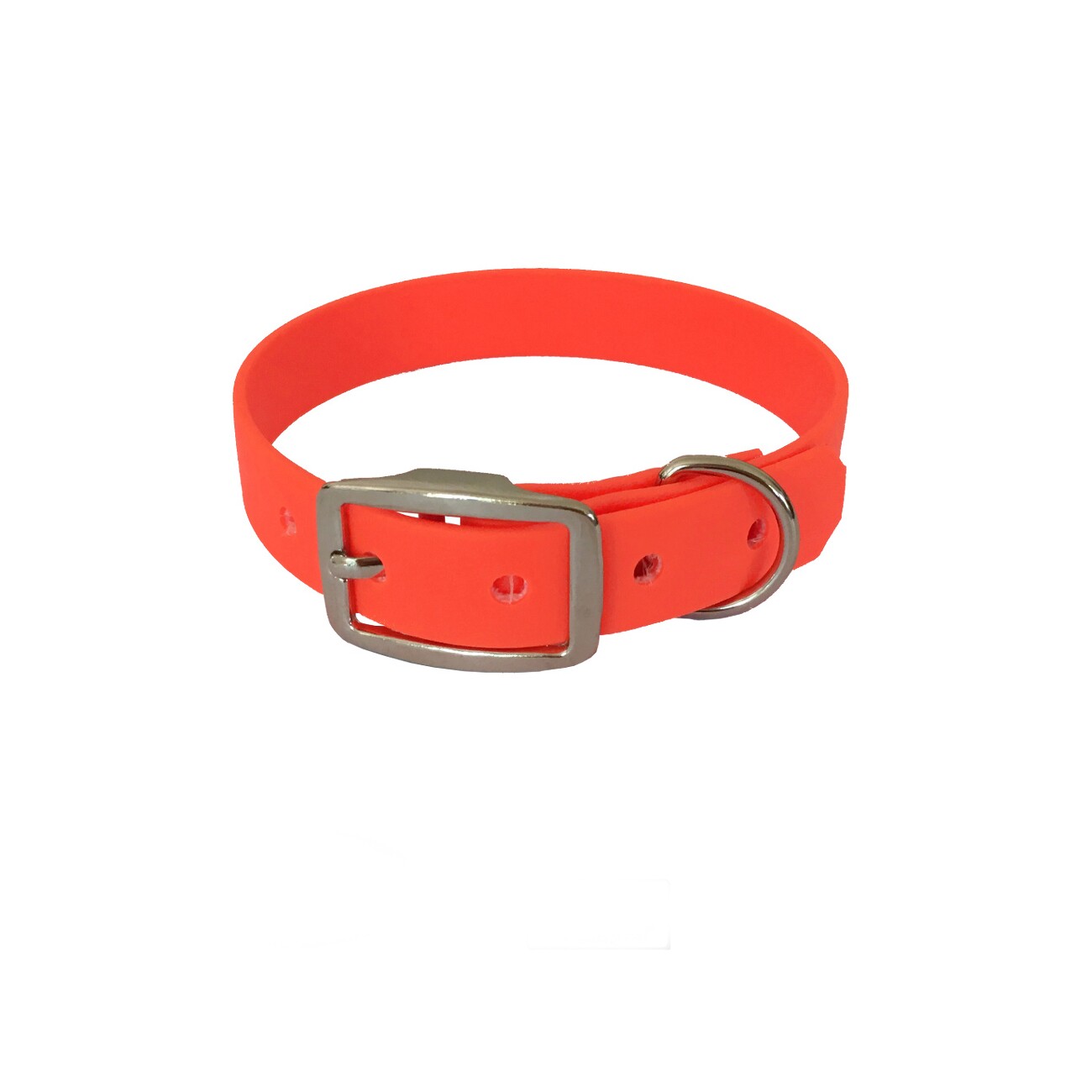 bio-leine 52-62cm HU Biothane Halsband orange 24 cm, 33 cm