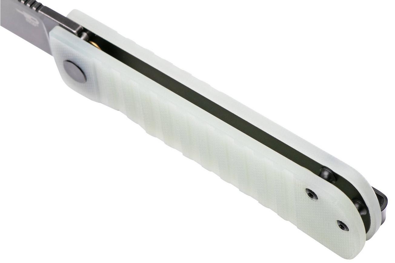 Bestech Titan BG49A-4 Stonewashed, Transparant G10, zakmes