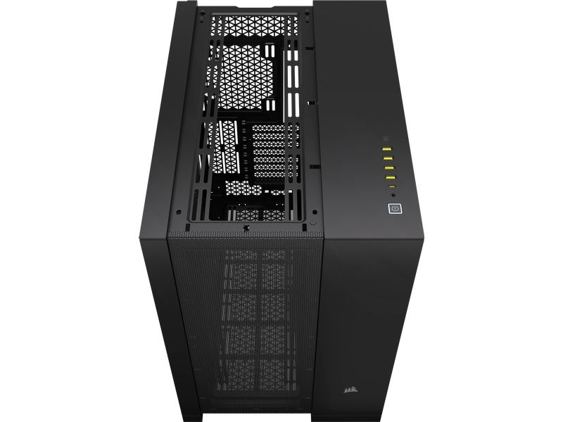 Corsair PC-Gehäuse 6500D Airflow Schwarz Mid-Tower PC-Case mit Zwei-Kammer-Design und herausragendem Luftstrom
