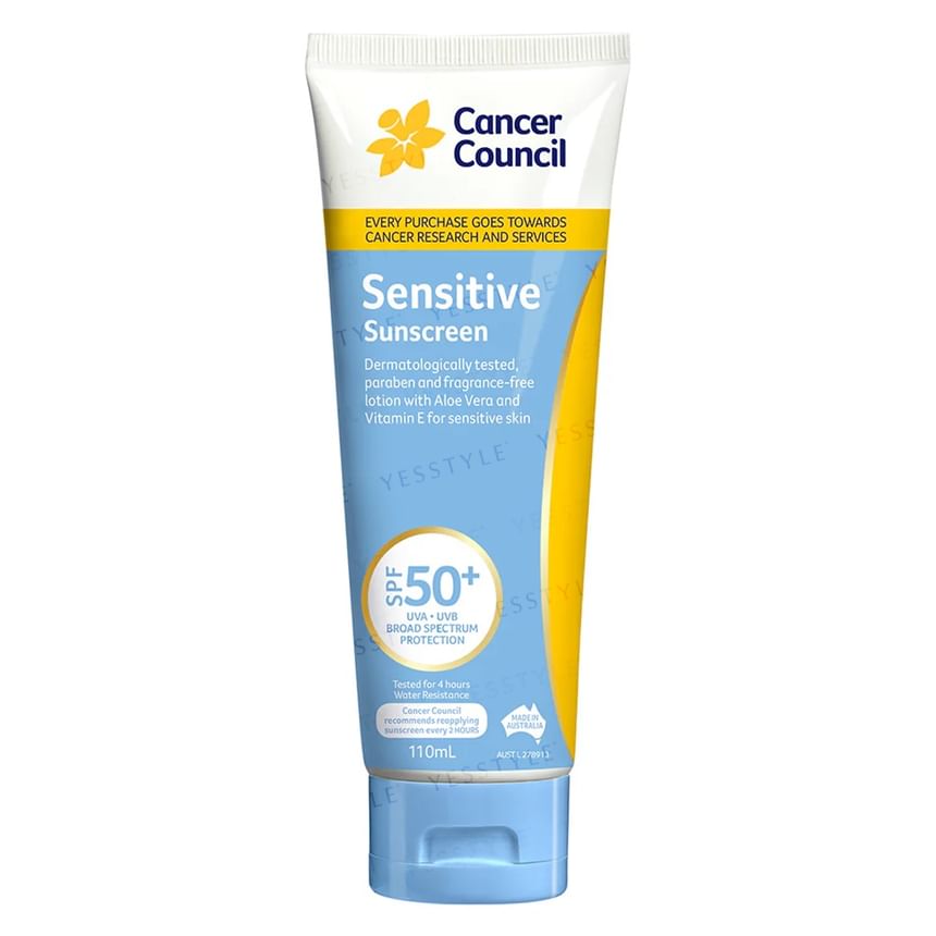Kankerraad - Gevoelige zonnebrandcrème SPF 50+