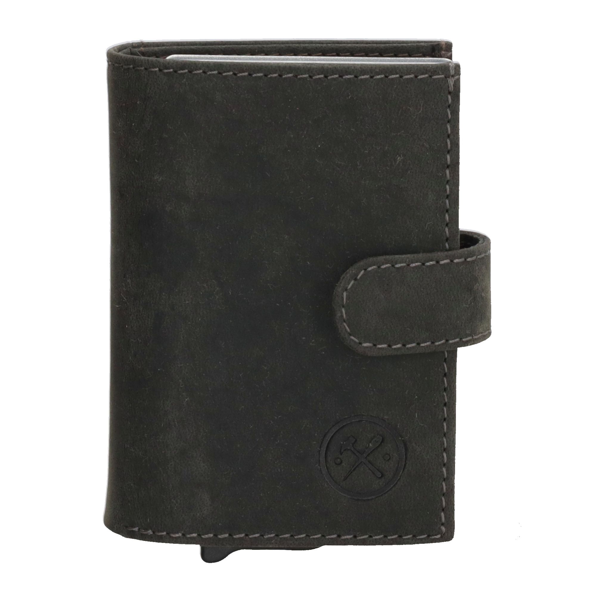 Hide & Stitches Idaho Safety Wallet Zwart