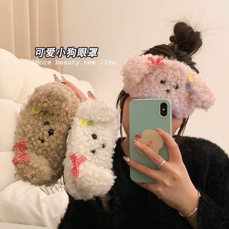 Michu - Honden Chenille Slaapmasker