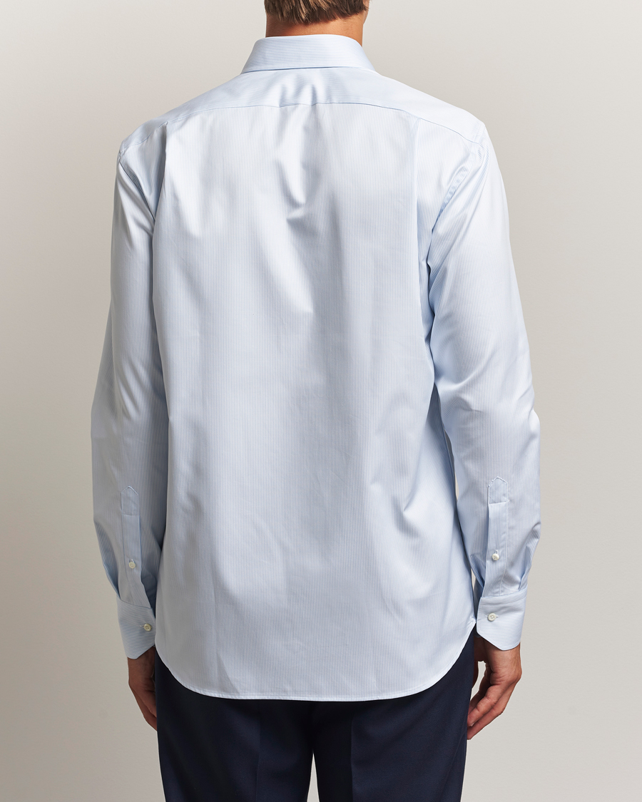 Stenströms Regular Fit Thin Stripe Shirt White/Blue