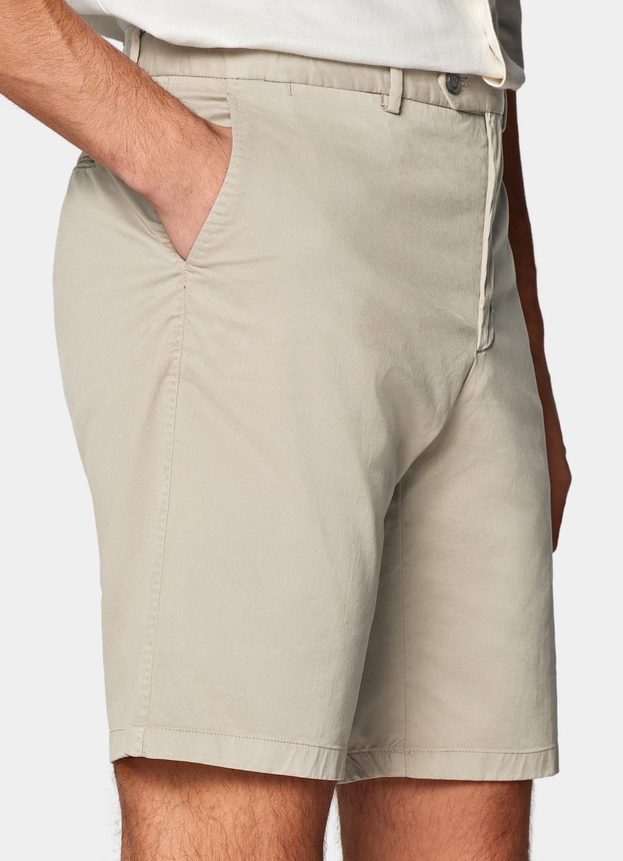 Short Slim Leg taupe