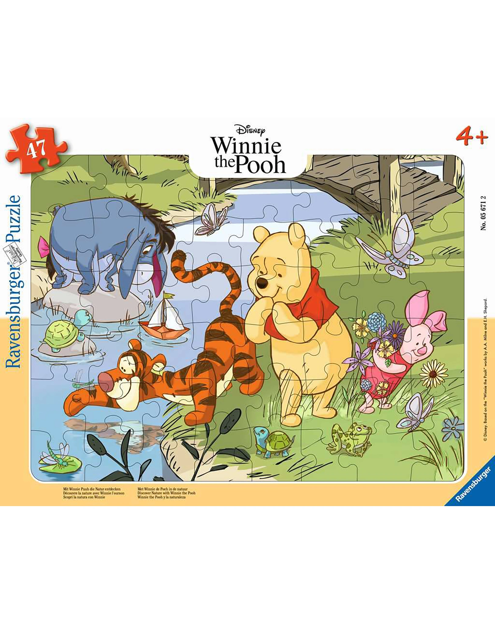 Puzzle MIT WINNIE PUUH DIE NATUR ENTDECKEN 48-teilig