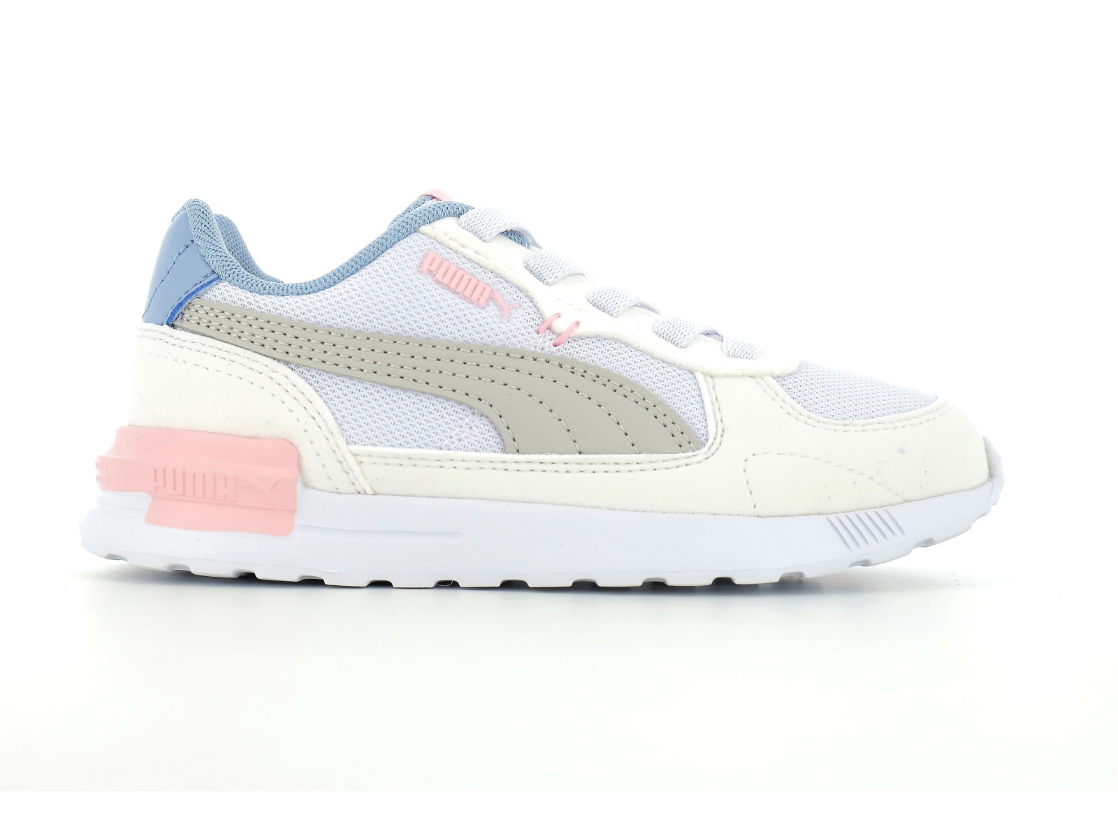 Puma-381988 Matières combinées Blanc-Gris