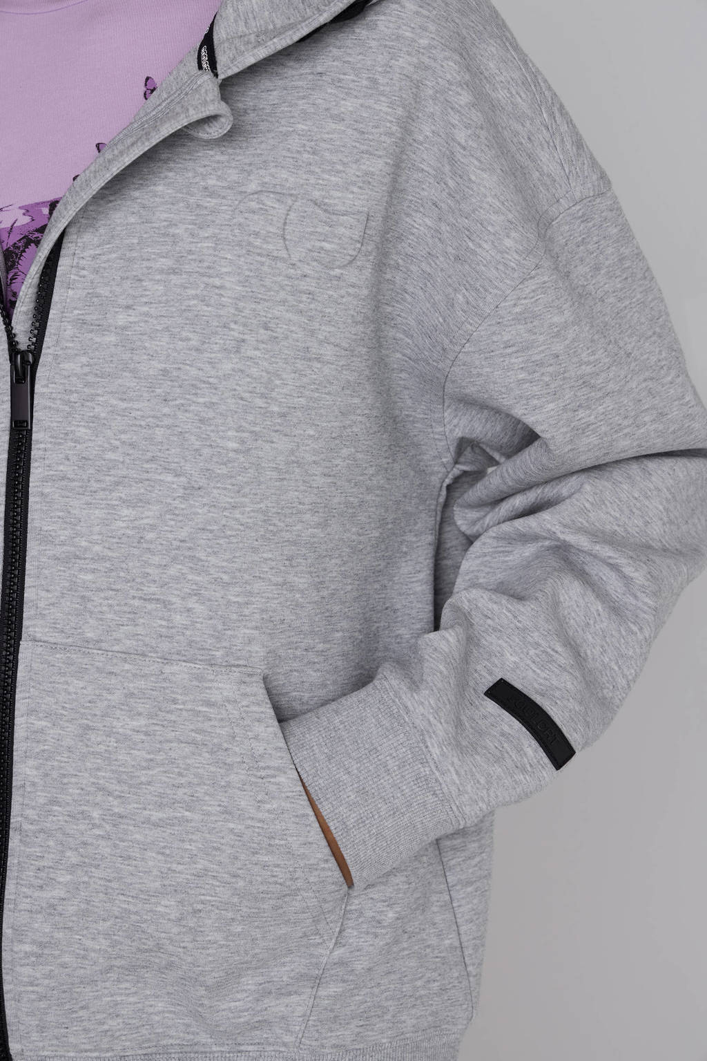 Coolcat Unisex Vest Charly met Capuchon Grijs