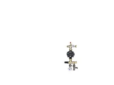 Uponor Fluvia T Pumpeshunt Push 23 med Wilo Yonos PARA RKA 1-6 pumpe - Dækker 480 m² ved 25 W/m² eller 240 m² ved 50 Wm²