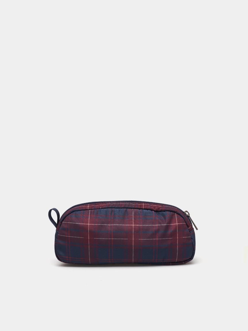 Estojo com estampado xadrez