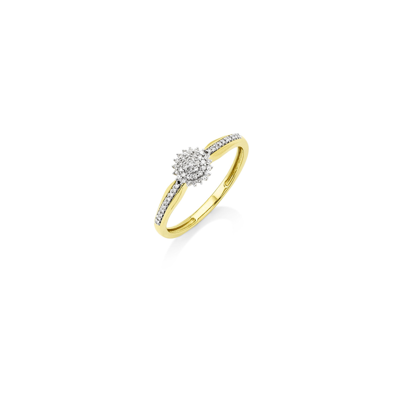 Stilvoller Damenring mit Diamanten