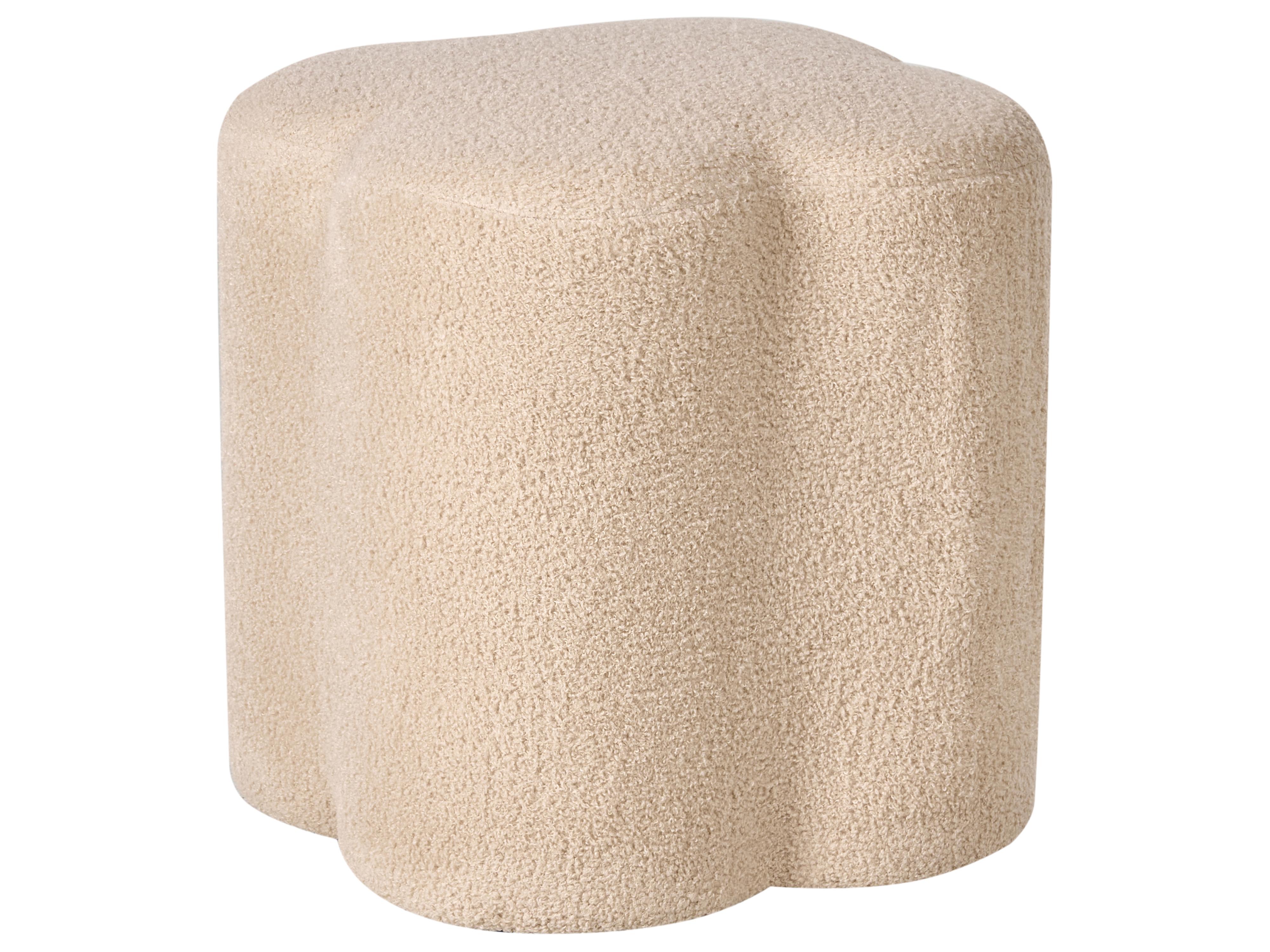 Poef MANCOS Bouclé Beige