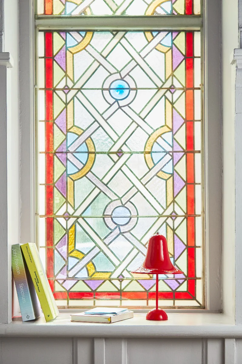 Verpan  Verner Panton Pantop, bordlampe - Bright Red - Ø18