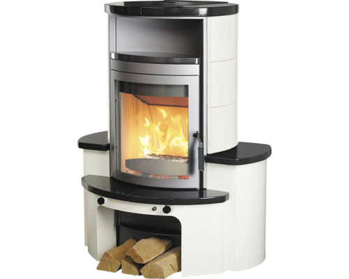 Hark Avenso GT ECOplus keramische haardset, zwart-wit, 6 kW
