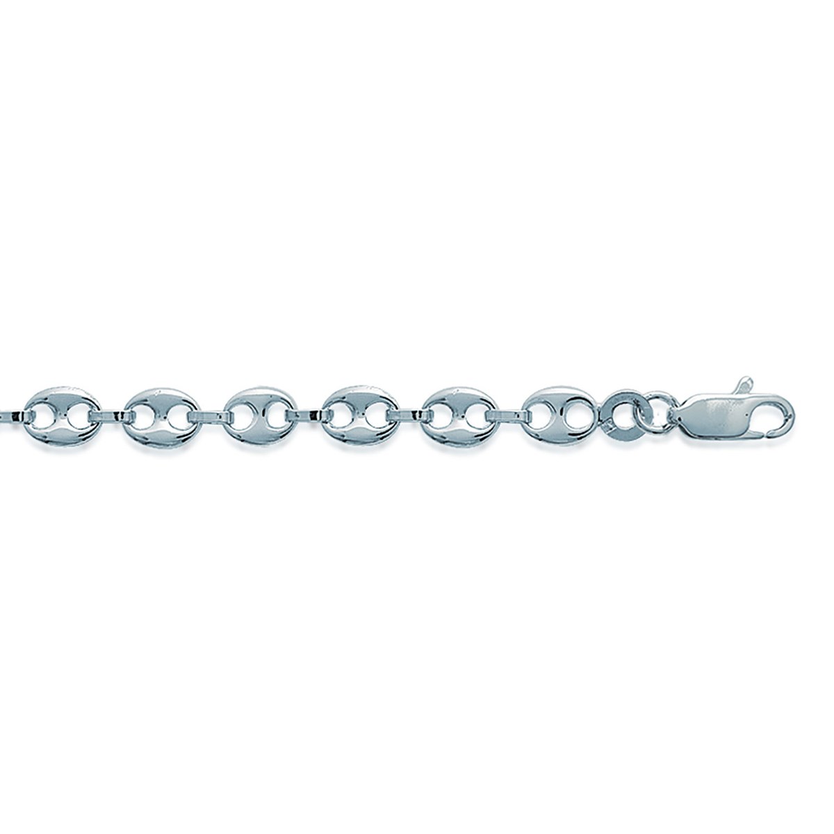 Bracelet Brillaxis grains de café argent rhodié