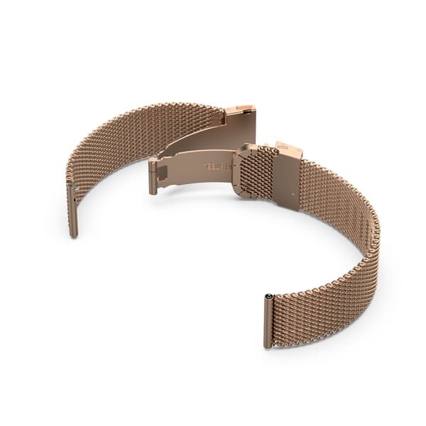 INF Reim (20 mm) til Garmin-klokker, av rustfritt stål i rosegullfarge
