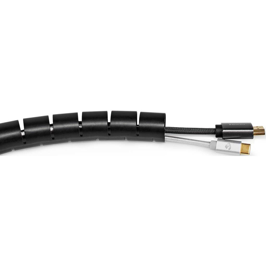 Nedis CMSW2328BK200 spiraalband 28 mm 2 meter zwart