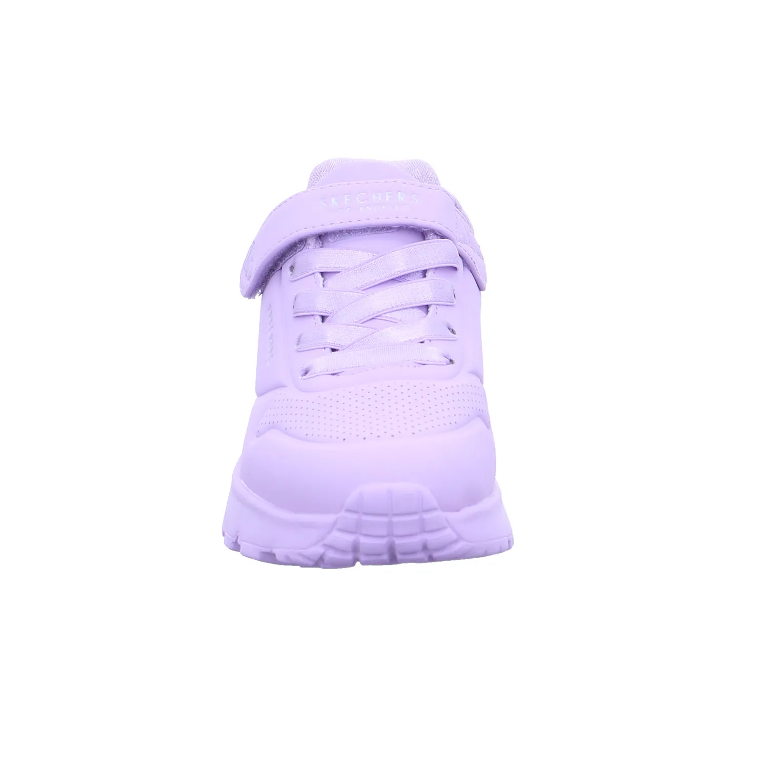 SKECHERS Mädchen-Halbschuh Klett Flieder Lederimitat  Sneaker