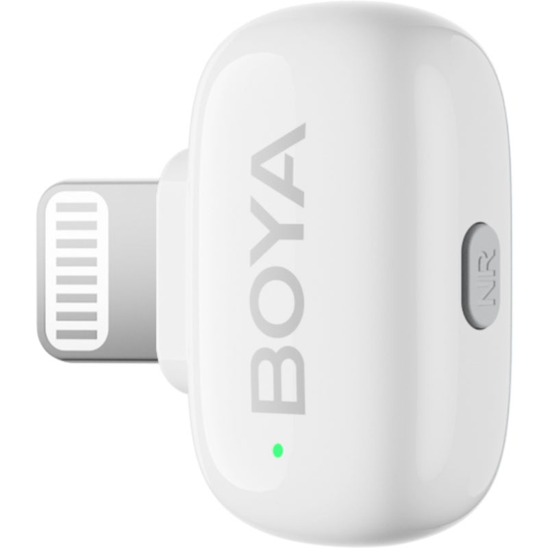 Boya MINI-13 2.4 GHz Ultra-Mini draadloze microfoon 2TX+2RX, wit