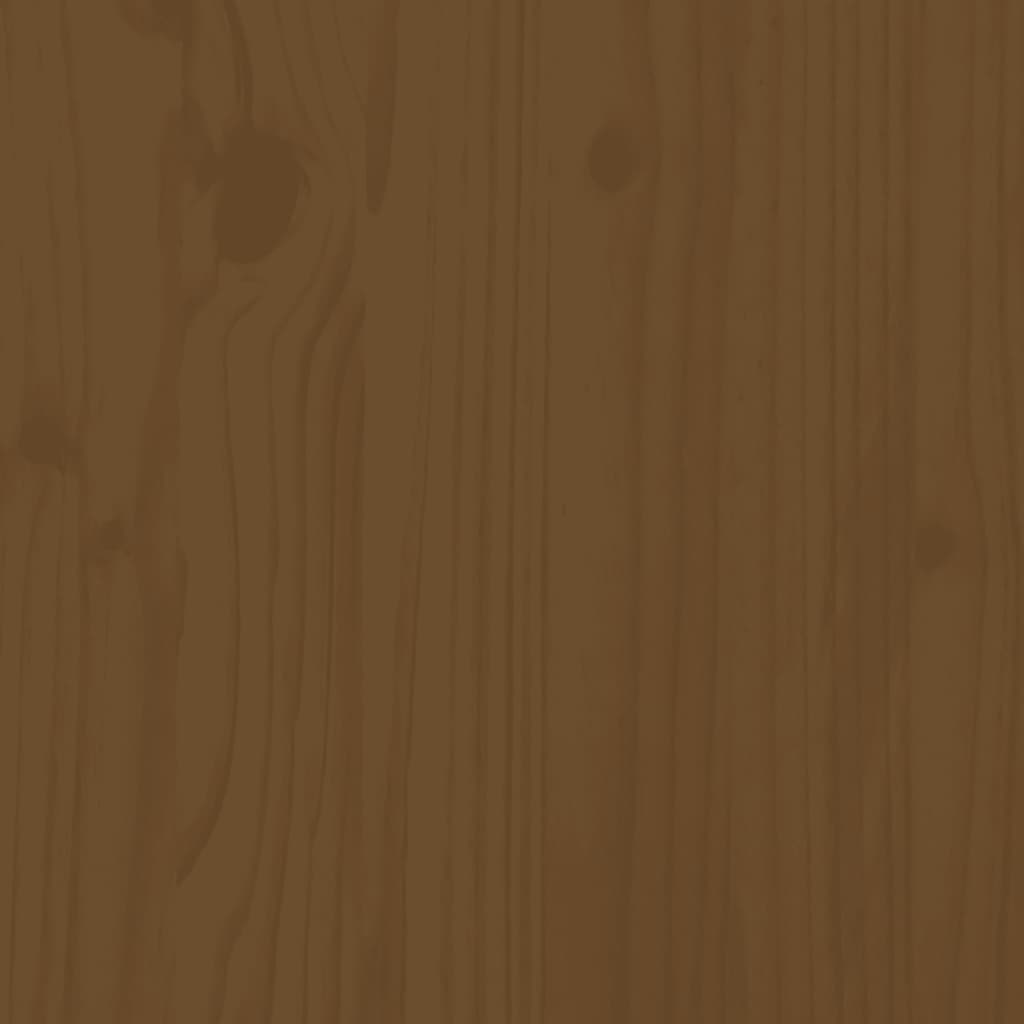 Ensemble de bar de jardin 9 pcs marron miel bois de pin massif