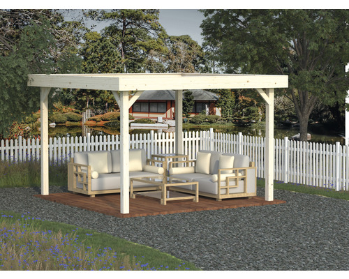 Gazebo Palmako Lucy 12,2 m² 349 x 349 cm gegrond