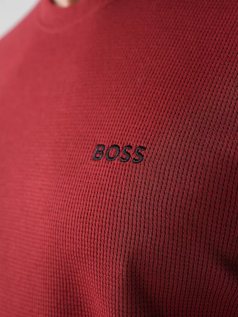 BOSS Loungewear T-Shirt dunkelrot