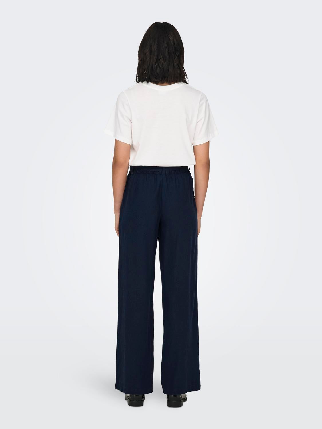JDYSAY Mittlere Taille Locker geschnitten Hose Sky Captain