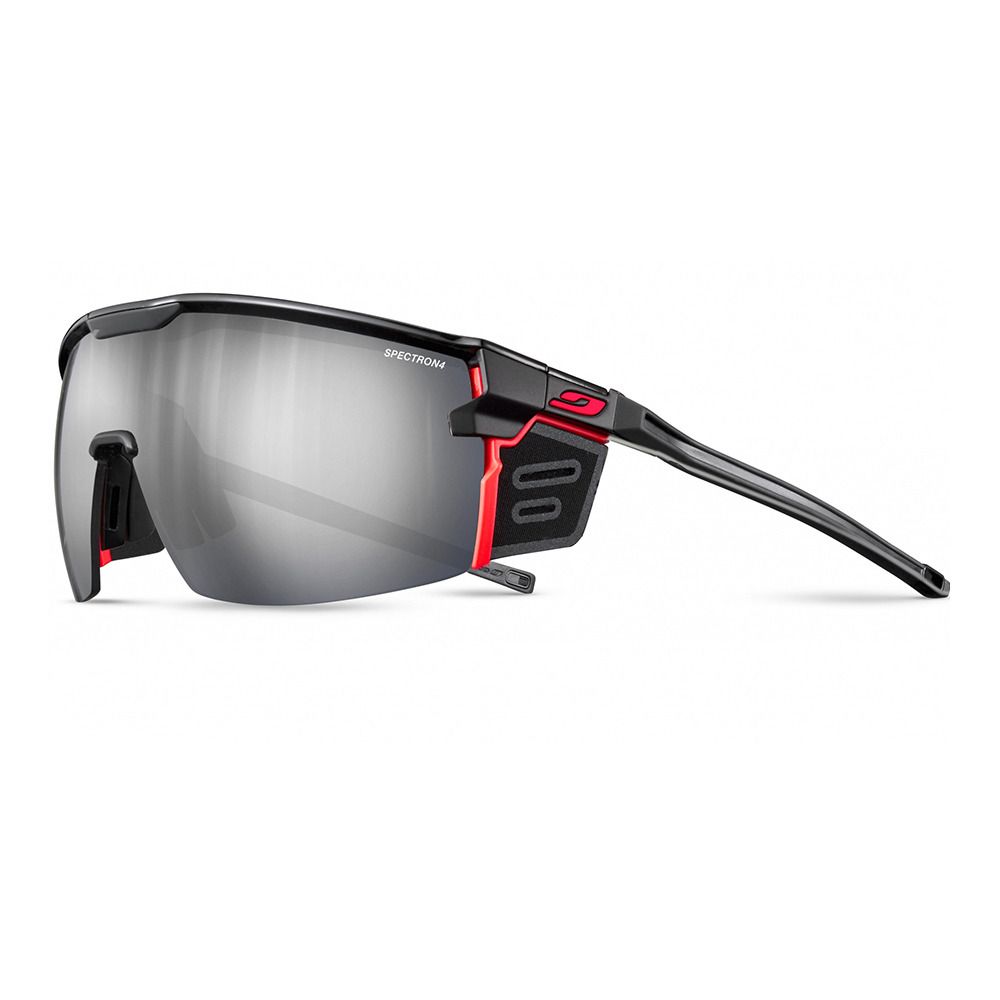 Julbo ULTIMATE COVER - Lunettes de soleil Homme noir/orange fluo mat/brun