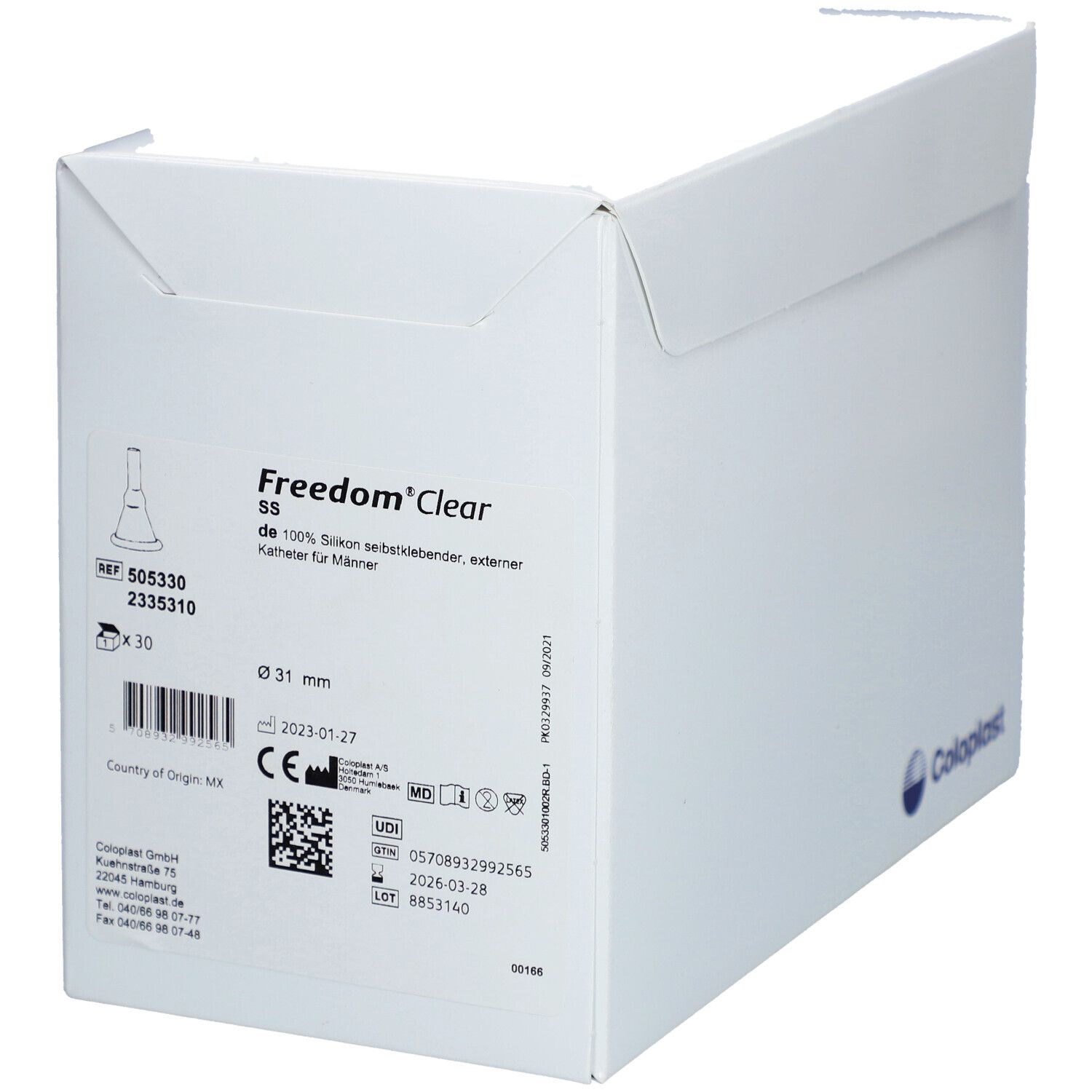 Freedom Clear® Kondom-Urinal 31mm x 5cm