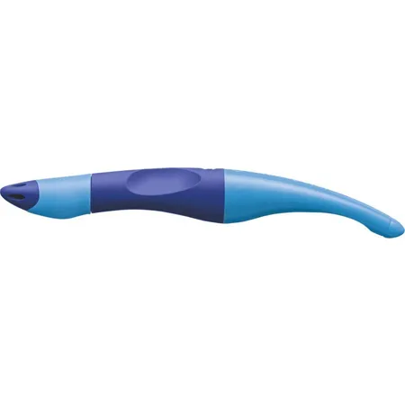 Ergonomischer Tintenroller für Rechtshänder - STABILO EASYoriginal in dunkel-/hellblau - Einzelstift - Schreibfarbe blau (löschbar) - inklusive Patrone
