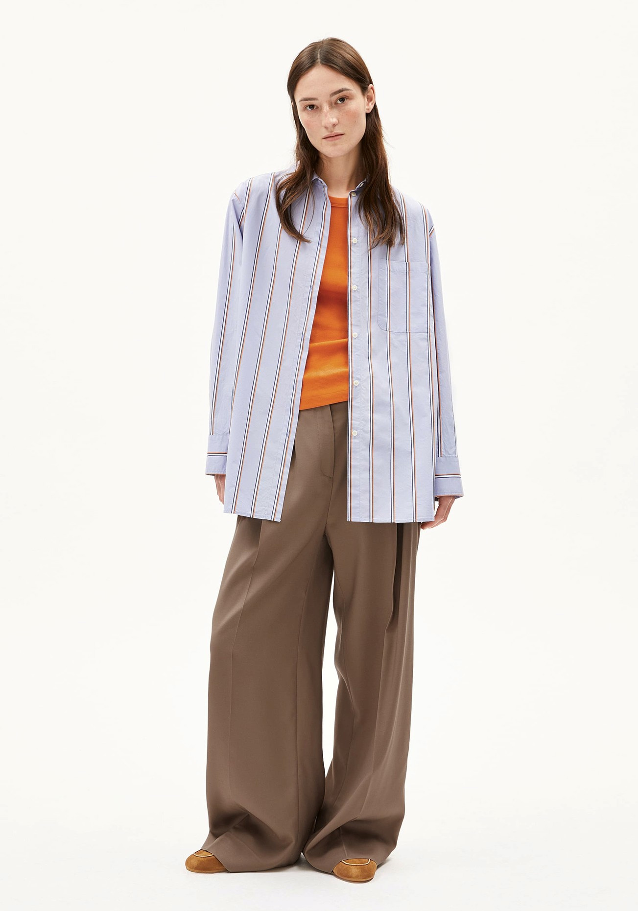 Armedangels Bluse Haliaa Striped Heather