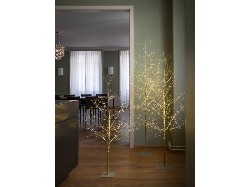 STT Baum Champagne, 390 LEDs, 120 cm Weihnachtsbaum mit Beleuchtung