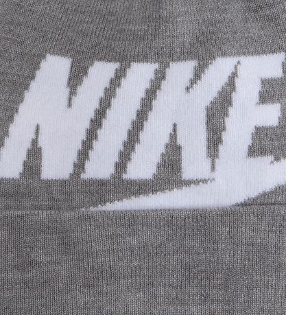 Nike Mütze/Handschuhe - Strick - Swoosh - Grey Heather