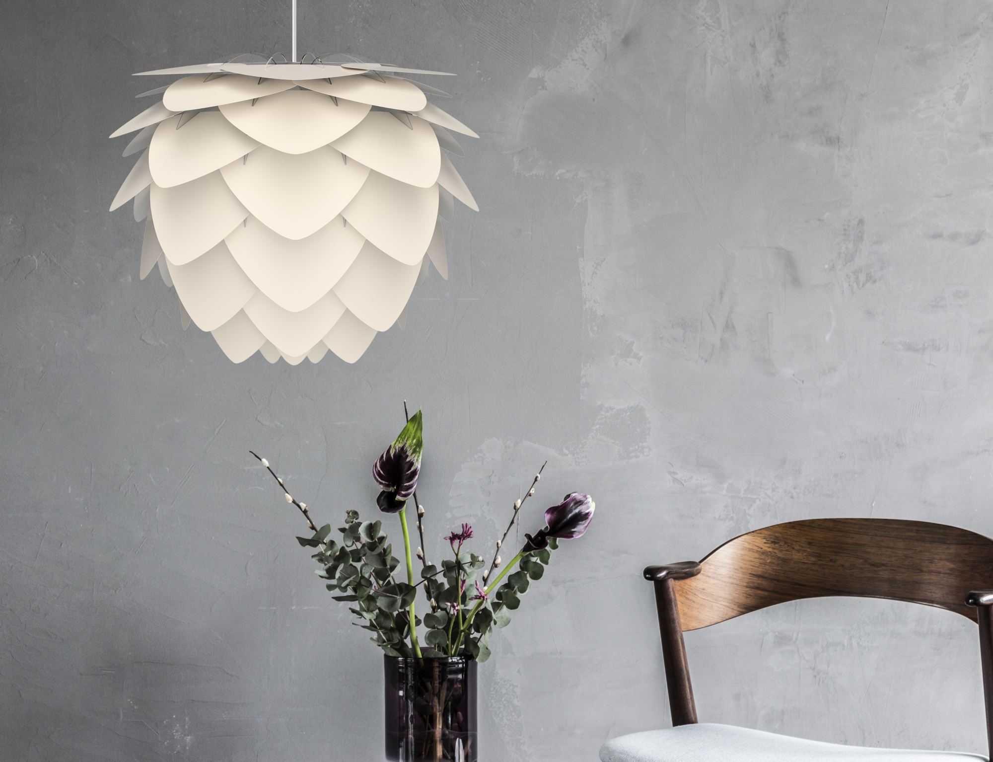 Lampenkap Aluvia medium Antraciet