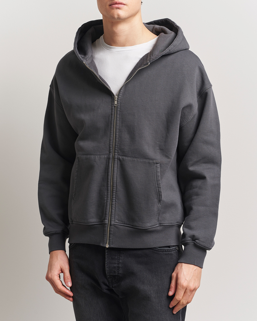 Colorful Standard Classic Organic Full Zip Hoodie Lava Grey